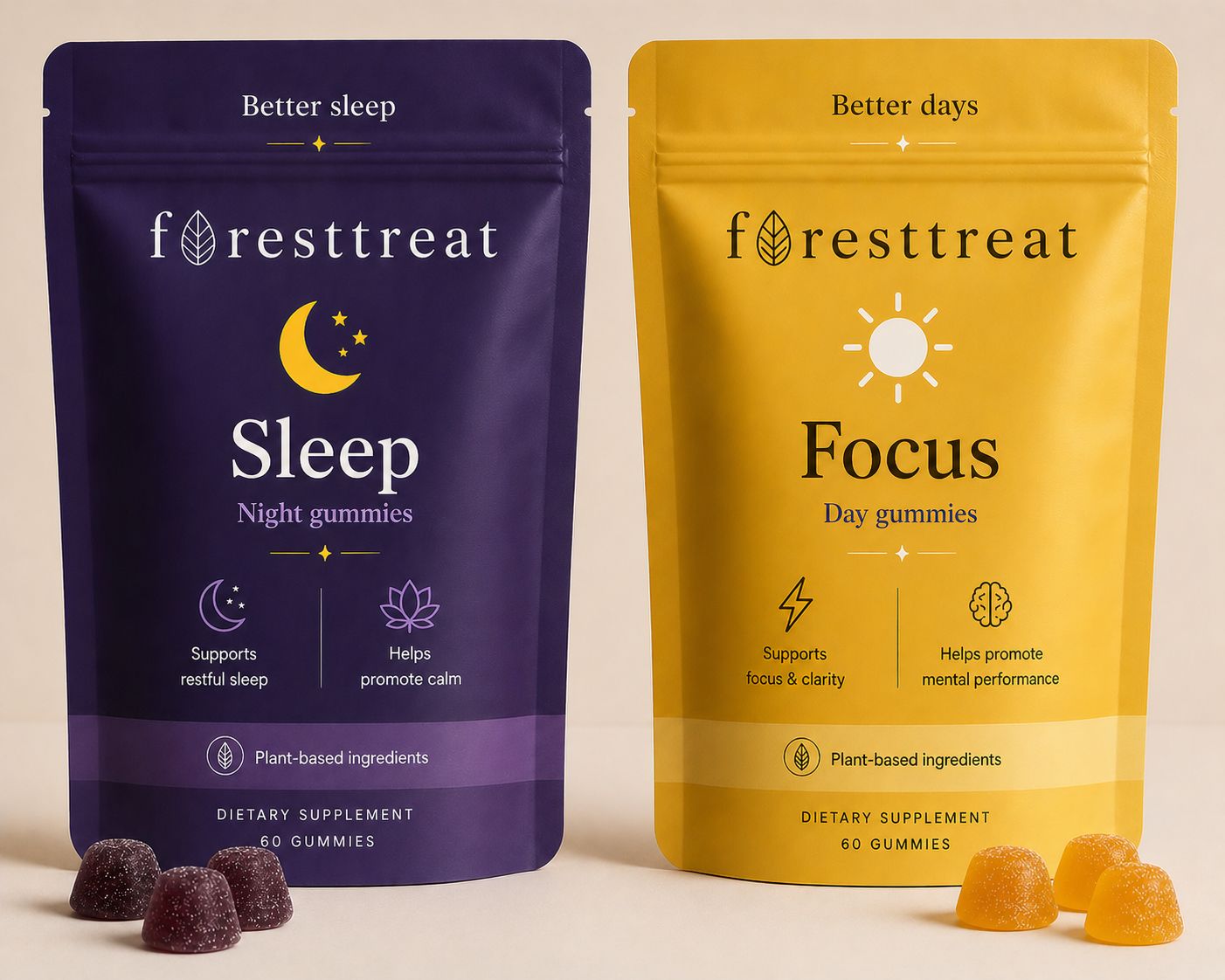 Foresttreat Sleep and Focus products